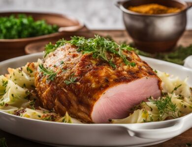 baked ham and cabbage recipe